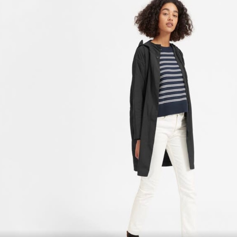 Everlane City Anorak - Black (Rain Coat)